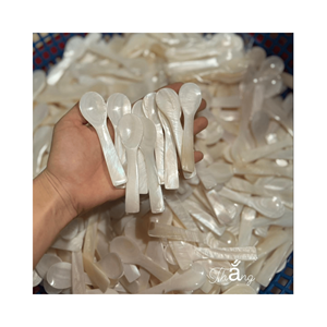 Cuchara de Madre de perla, tenedor, cuchillo, cuchara de concha, caviar Vietnam hecho en plato para servir, mango con forma de pez con incrustaciones de nácar - Product Image 6