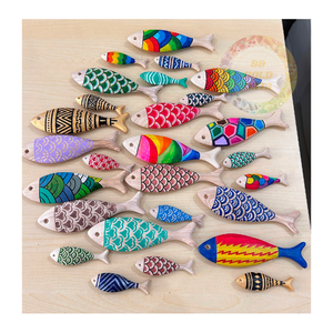 Vente en gros de poisson en bois artisanal-Décoration d'intérieur de qualité premium export et ornements sur le thème nautique-Directement des artisans du Vietnam - Product Image 3