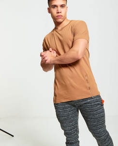 Boxy Hip Hop 250 Gsm camiseta de gran tamaño para hombre Drop Shoulder Graphic Heavyweight en blanco transpirable ropa de calle personalizada Camiseta de algodón - Product Image 1