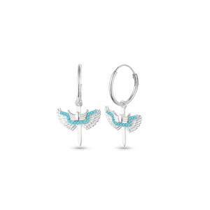 Anillo de Plata de Ley 925 Azuris, Pendiente de Ángel de Miguel, Origen Turquía - Product Image 1