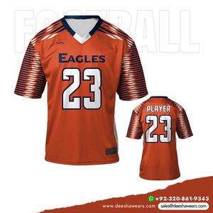 Maillot de football américain de haute qualité pour supporters, respirant, anti-humidité, antibactérien, uniformes d'été pour hommes adultes, tailles plus - Product Image 5