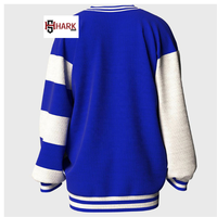 Cárdigan Casual de Invierno con Cuello en V para Mujer, Sorority Zeta Phi Beta, Parches Personalizables, 100% Acrílico, Bloques de Color, Bordado Chenille