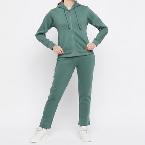 Ensemble de survêtement d'hiver personnalisé pour femme, nouvelle collection, coupe ajustée, chemise à manches régulières, respirant, écologique, 100 % coton, grandes tailles - Product Image 1
