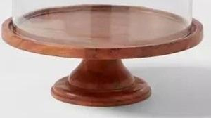 Support à gâteau en bois fait main avec une finition lisse et élégante et une base large et stable, parfait pour les gâteaux à étages, les cupcakes et les pâtisseries - Product Image 2