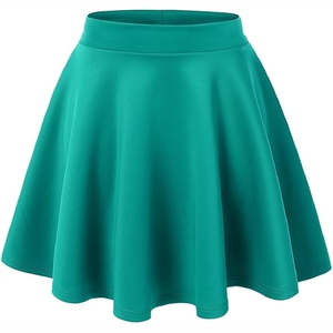 Falda color verde azulado para mujer, elegante, de tono intenso, estilo casual y formal, para damas, tamaño y diseño personalizados. - Product Image 1