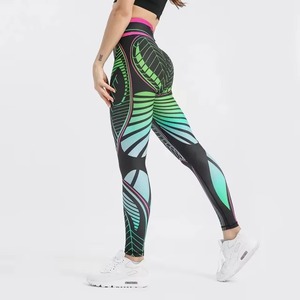 Wholesale New Styles <b>High</b> <b>Waisted</b> <b>Tummy</b> <b>Control</b> Fitness & Seamless Yoga Pants <b>with</b> Pockets - Product Image 2
