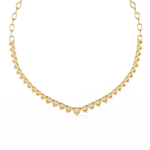 Collier en or 18 carats avec diamant cultivé en laboratoire pour femmes - Élégant et éblouissant - Product Image 6