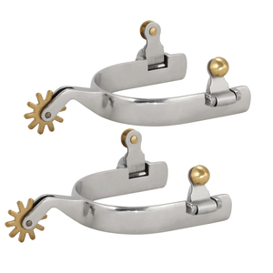 Espuelas de Carreras de Caballos españolas de acero inoxidable antideslizantes duraderas personalizadas de fabricante profesional para jinetes de caballos occidentales - Product Image 2