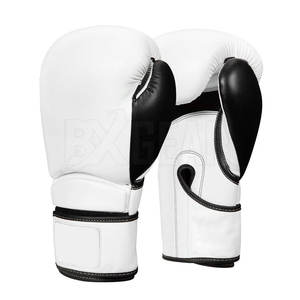 Gants de boxe en cuir de vente directe d'usine avec doublure intérieure douce et coutures durables pour le confort et la stabilité - Product Image 1
