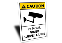 Panneaux vidéo 24h/24 pour extérieur, imprimés UV, en aluminium réfléchissant antirouille, signalisation de propriété privée, interdiction d'entrée