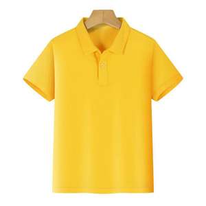 Verano Color sólido logotipo personalizado impresión niños Polo camisa transpirable suave niños puro algodón niños Polo camiseta para hombres - Product Image 4