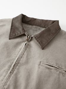 Veste de travail en toile robuste sur mesure OEM pour hommes, respirante, style streetwear, broderie, pour l'hiver - Product Image 3