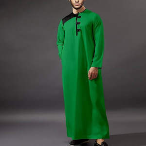 Thobe à manches longues de style saoudien pour hommes musulmans vêtements islamiques modestes confortables Jubba Moyen-Orient - Product Image 2