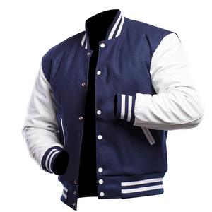 Chaqueta de lona con botones bordados para hombre, chaqueta universitaria de corte Regular, ropa de calle de alta calidad, patrón de logotipo personalizado a la moda - Product Image 1