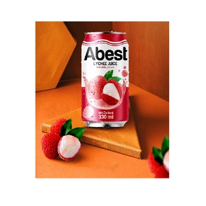 เครื่องดื่มเพื่อสุขภาพ abest Organic lychee JUICE drink in CAN 330ml จาก A & B รสธรรมชาติเวียดนาม - Product Image 1