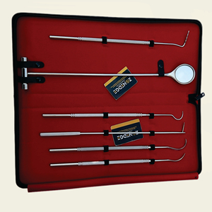 Best Quality Equine <b>Dental</b> Periodontal Instrument Set with Long Handle Veterinary Probe Mouth Mirror <b>Pick</b> for Equine <b>Dental</b> Care - Product Image 3