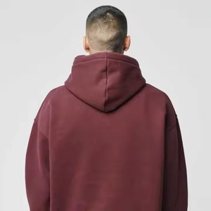 Sudaderas con capucha universitarias unisex de alta calidad personalizadas sin cuerda Raw Hem Cut Edge Pullover Logotipo personalizado Patrón Imprimir Sudadera con capucha para hombre - Product Image 4