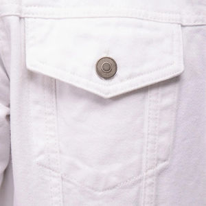 Vestes pour hommes de haute qualité Veste en jean décontracté de couleur unie Veste en jean pour hommes à boutons couverts - Product Image 6