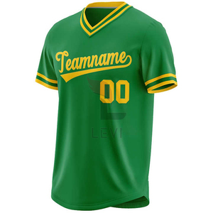 Camiseta de béisbol con logotipo personalizado para hombre, camiseta de uniforme de poliéster a rayas, ropa de equipo deportiva transpirable de alta calidad al por mayor de fábrica - Product Image 6