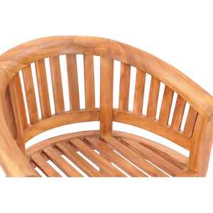 Fauteuil d'extérieur moderne en teck massif pour patio et jardin - Product Image 4