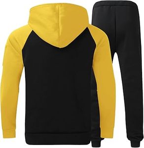 Unisex XL Customizable High Quality Sweat Suit Men's Full <b>Zip</b> Hoodie Jogging Pants Winter Casual Workout Tracksuit Logo XXL - Product Image 2