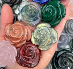 Très belle pierre de cornaline 8mm à 10mm à 15mm plus belle fleur de rose pour collier bijoux gemmes - Product Image 5