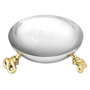 Plateau de bol décoratif en acier inoxydable argenté de couleur or et argent pour la décoration de la maison et du restaurant en vrac pour l'exportation - Product Image 3