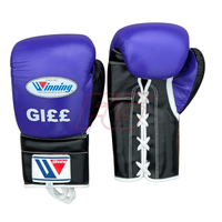 Guantes de Boxeo de Piel de Vacuno para Adultos, Premium, Ligeros, Elásticos, de Secado Rápido, Transpirables, Antideslizantes, con Cordones, Personalizables