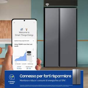 Refrigerador Combinado de Acero Inoxidable <span class=keywords><strong>Samsung</strong></span> RS70F65QETEF, Sin Escarcha, con Compresor, Enchufe del Reino Unido, para Aplicaciones en Hoteles - Product Image 6