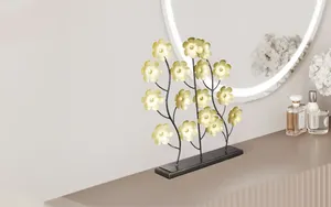 Flor de Arte de Metal clásica con estilo más vendida para mesa de oficina en casa vajilla personalizada para decoración de interiores - Product Image 4