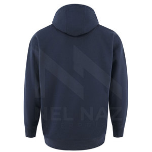 Sweats à capuche pour hommes à fermeture éclair personnalisée de style de rue bleu clair avec des motifs d'hiver - Product Image 2