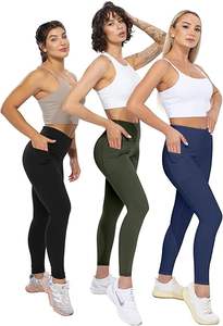 New Design <b>Leggings</b> <b>with</b> <b>Pockets</b> for Women High Waisted Tummy Control Workout Yoga Pants - Product Image 2