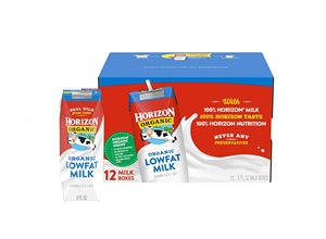 Horizon Organic <b>Shelf</b> Stable 1% Lowfat Milk <b>Boxes</b>, Pack of 12 - Product Image 3