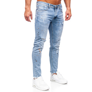 Venta al por mayor totalmente personalizado adulto tamaño de los hombres pantalones de mezclilla/OEM Etiqueta Privada de alta calle con estilo de los hombres pantalones de mezclilla de los pantalones vaqueros - Product Image 3