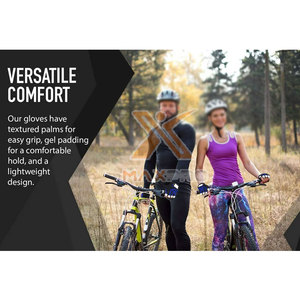 Gants de cyclisme unisexes légers et antidérapants à demi-doigts, personnalisables (couleurs et tailles) – Faible MOQ - Product Image 4