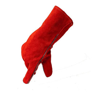 Gants de travail en gros Gants de sécurité en cuir Gants de soudage en cuir de vache fendu pour l'industrie - Product Image 4