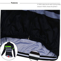 Jersey de Ciclismo de secado rápido para hombre con costuras duraderas y logotipos reflectantes para seguridad nocturna Pro Fit Men Jersey de ciclismo de carretera