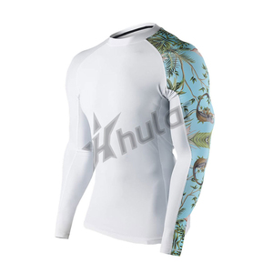 Camiseta Deportiva Unisex Ecológica, 100% Poliéster, Manga Larga, Impresión por Transferencia de Calor, Servicio OEM ODM, Personalizable, Venta al Por Mayor, MMA BJJ - Product Image 3
