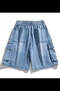 Vente en gros de shorts personnalisés d'été à la mode streetwear 100% coton short en éponge à séchage rapide pour hommes - Product Image 2