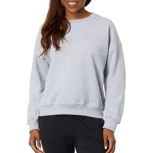 Sudadera con Capucha para Mujer, Corte Regular, Diseño Sólido, Algodón Lavado con Ácido, Felpa Transpirable, Venta al Por Mayor Personalizada - Product Image 3