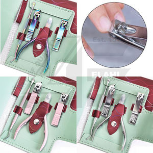 SET 4 coupe-cuticules incurvés en acier inoxydable poussoir dissolvant pinces coupe-ongles pédicure manucure outils ongle ongle - Product Image 5