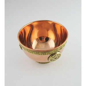Bol à soupe martelé en cuivre rustique Bol à fruits antique en cuivre rond de la plus grande qualité à prix attractif Fournisseur de vaisselle - Product Image 2