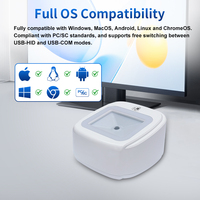 Escáner de Códigos de Barras 1D 2D FUWEI PCSC con Escaneo de Alta Velocidad de Megapíxeles y Lector NFC, Adecuado para Comercio Minorista Médico A820