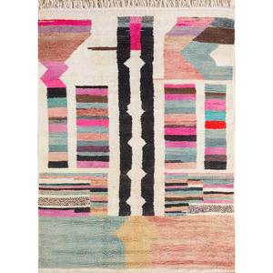 Zuri Abstract Pattern Multi-Hand Knotted Wool Rugs Large Rectangle Area <b>Hallway</b> Room Rug-Pae-4537 for Home Use by Jaipur Rugs US - Product Image 1