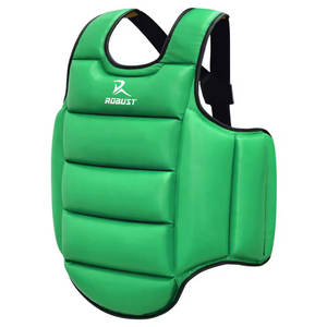 Protector de Pecho de Cuero, Ligero, Fácil de Usar, Transpirable, Ecológico, Ajuste Cómodo con Diseño Simple para Boxeo y Lucha - Product Image 1