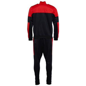 ชุดวอร์มเข้ารูปสำหรับผู้ชายชุดวอร์มเข้ารูปมีซิปรูดและกางเกงผ้าคอตตอนออกแบบโลโก้ได้ตามต้องการ - Product Image 2