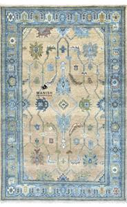 Alfombra Oushak hecha a mano moderna, diseño Floral tradicional de lana de Nueva Zelanda, alfombras de látex al mejor precio para uso de oración en la sala de estar - Product Image 3