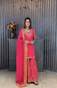 Hermoso Top de Boda-Sarara Con Dupatta - Product Image 2