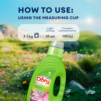 Détergent à lessive liquide GRASS Gel 1500ml (40 lavages) Parfum floral boisé |   Anti-grisonnement, anti-allergique |   15-30% pour