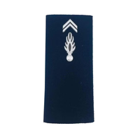 EPAULETTES TREFLE GENDARMERIE GRANDE TENUE - PERSONNEL Couleur bleue personnalisée avec motif de broderie